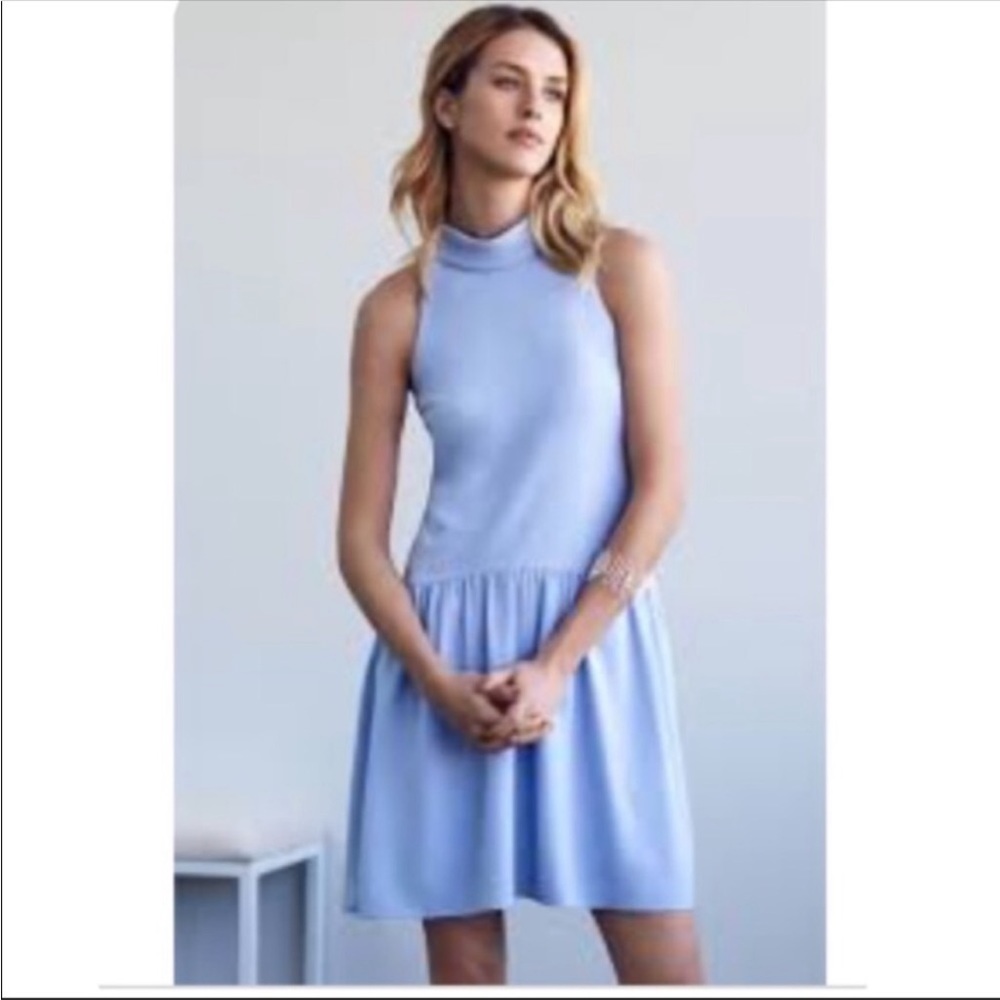 Eliza J light blue drop waist dress Size 10